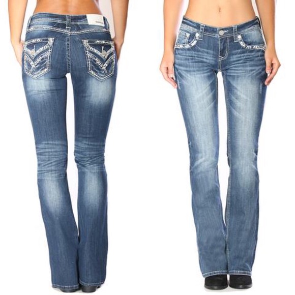 Grace in LA Denim - NWT Grace in LA Sandblasted Easy Boot Cut Jeans